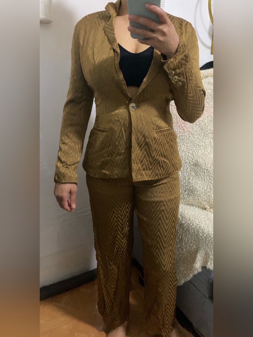 Blazer & Pants the pants is size medium and the blazer is size S